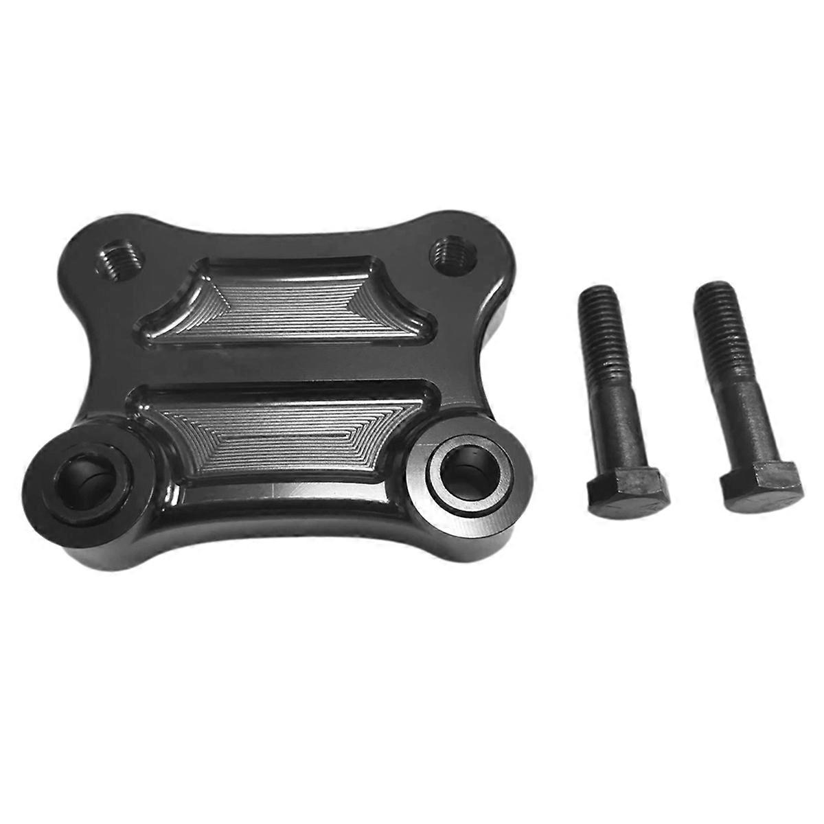 Moto Black CNC Aluminum Handlebar Rise Pull Back Plate Bracket for Glide Standard FLHT 2010-2023 CVO