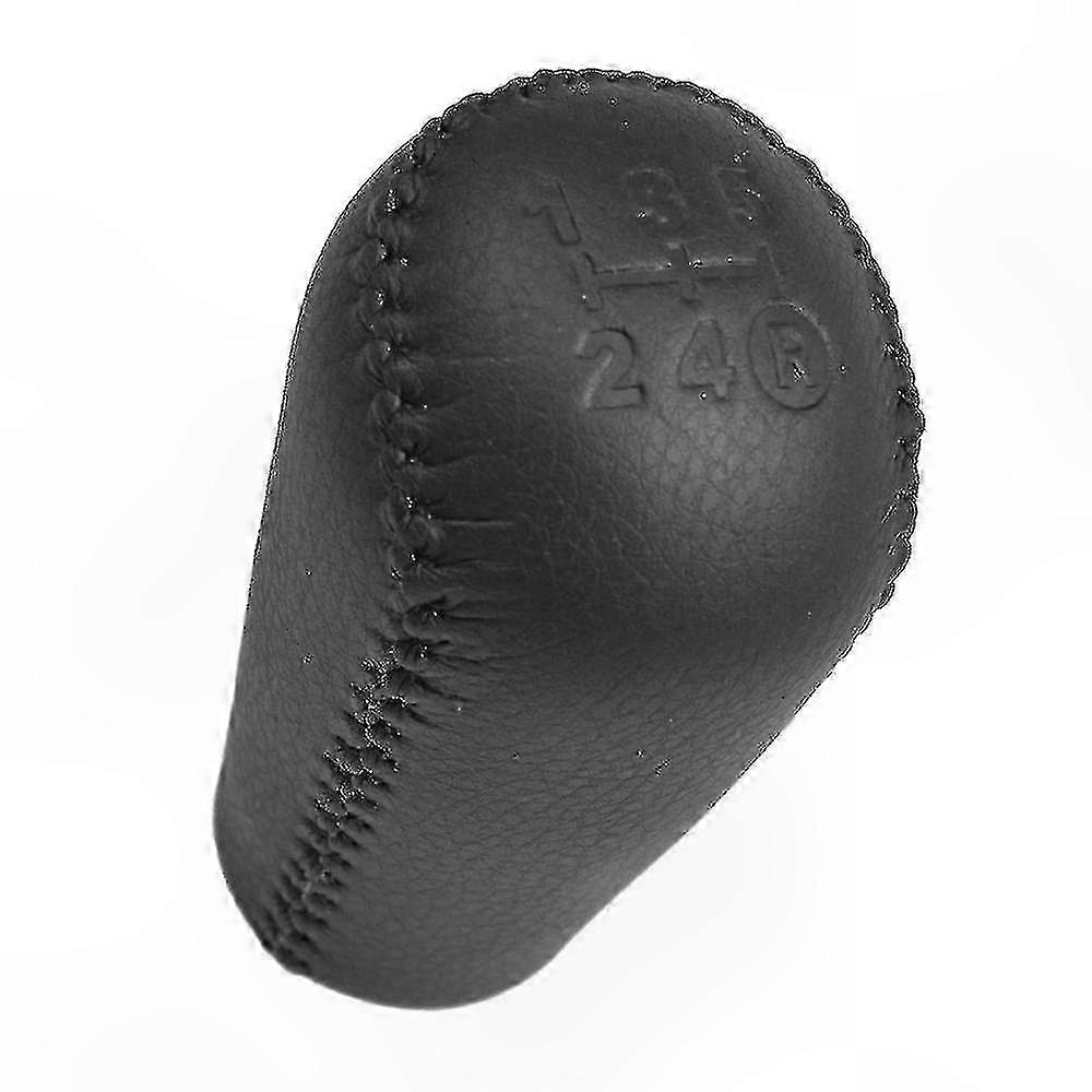 Leather Gear Shift Knob with 5-Speed Design for Manual Transmission Vehicles
