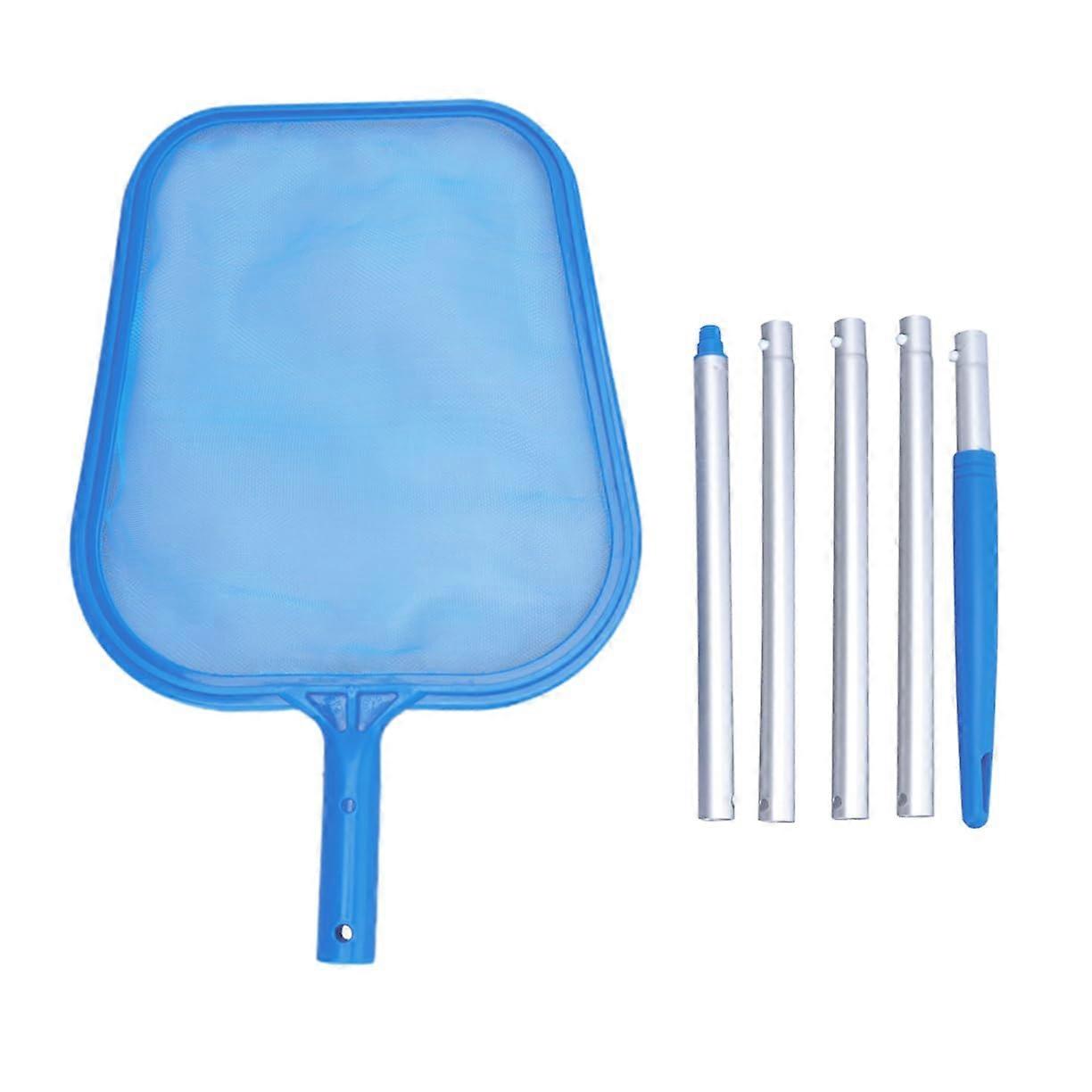 48 Solar Powered Pool Skimmer Net Handle Accessories Diving Net Pole