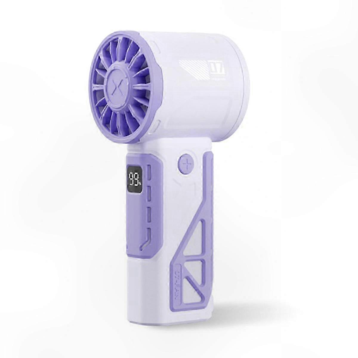 Handheld Turbo Fan 100 Speed Adjustable Outdoor Portable High Speed Fan Fast Cooling Fan Silent Fan for Work and Study C