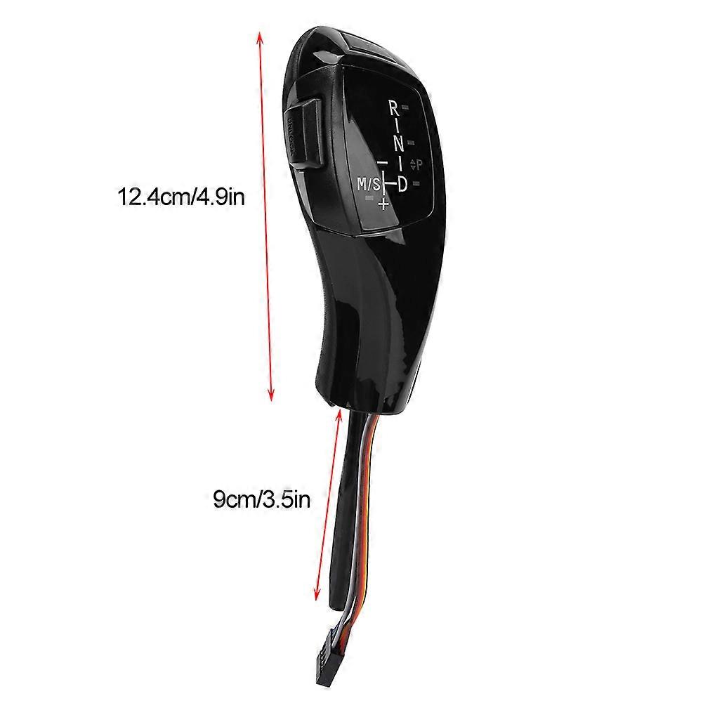 Electric LHD Automatic LED Gear Shift Knob Retrofit Kit Fits for BMW E46 E60 E61 Refit for F30 StyleGlossy Black 