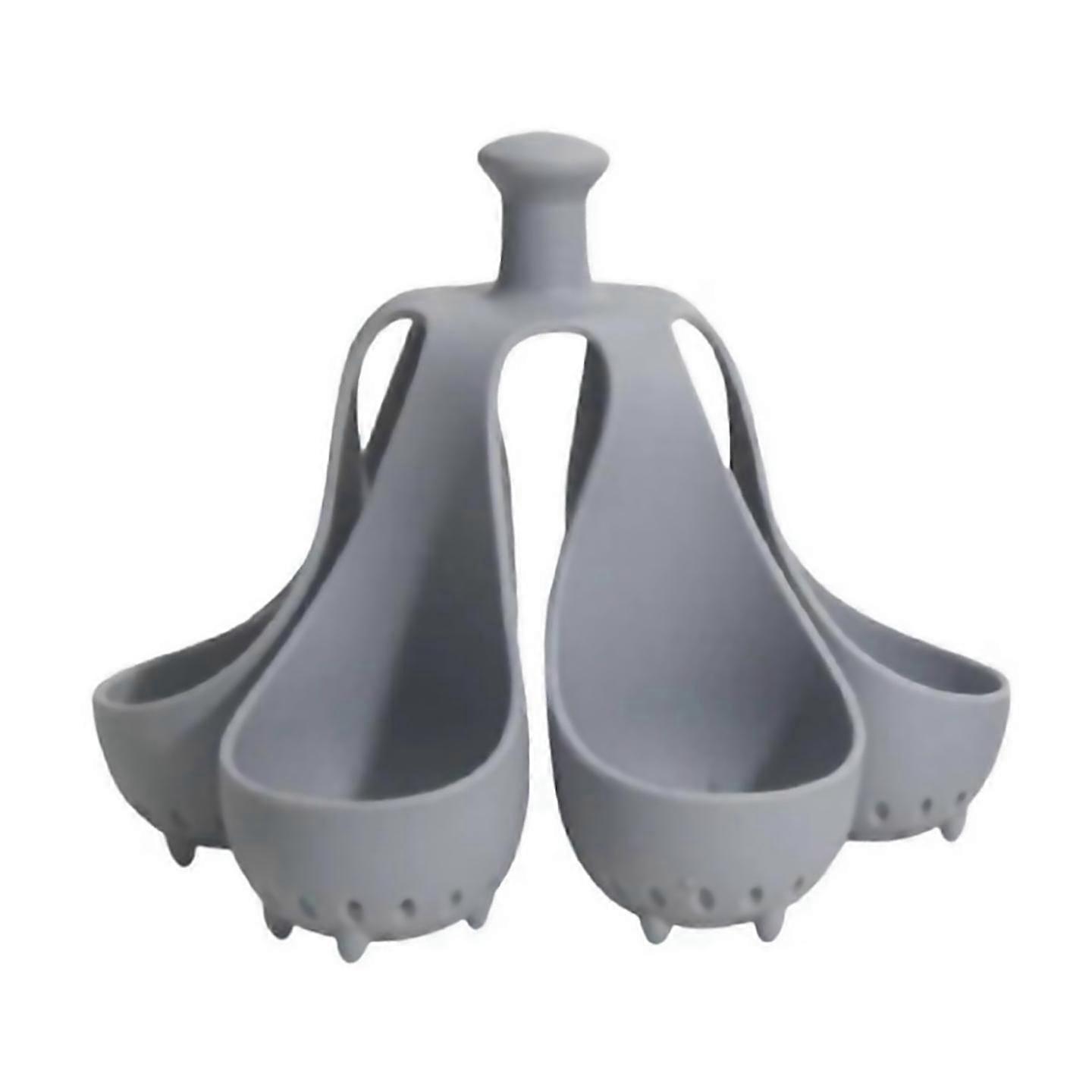 For Boiled Egg Holder Silicone Handle Egg Cooker Egg Steamer Trayb