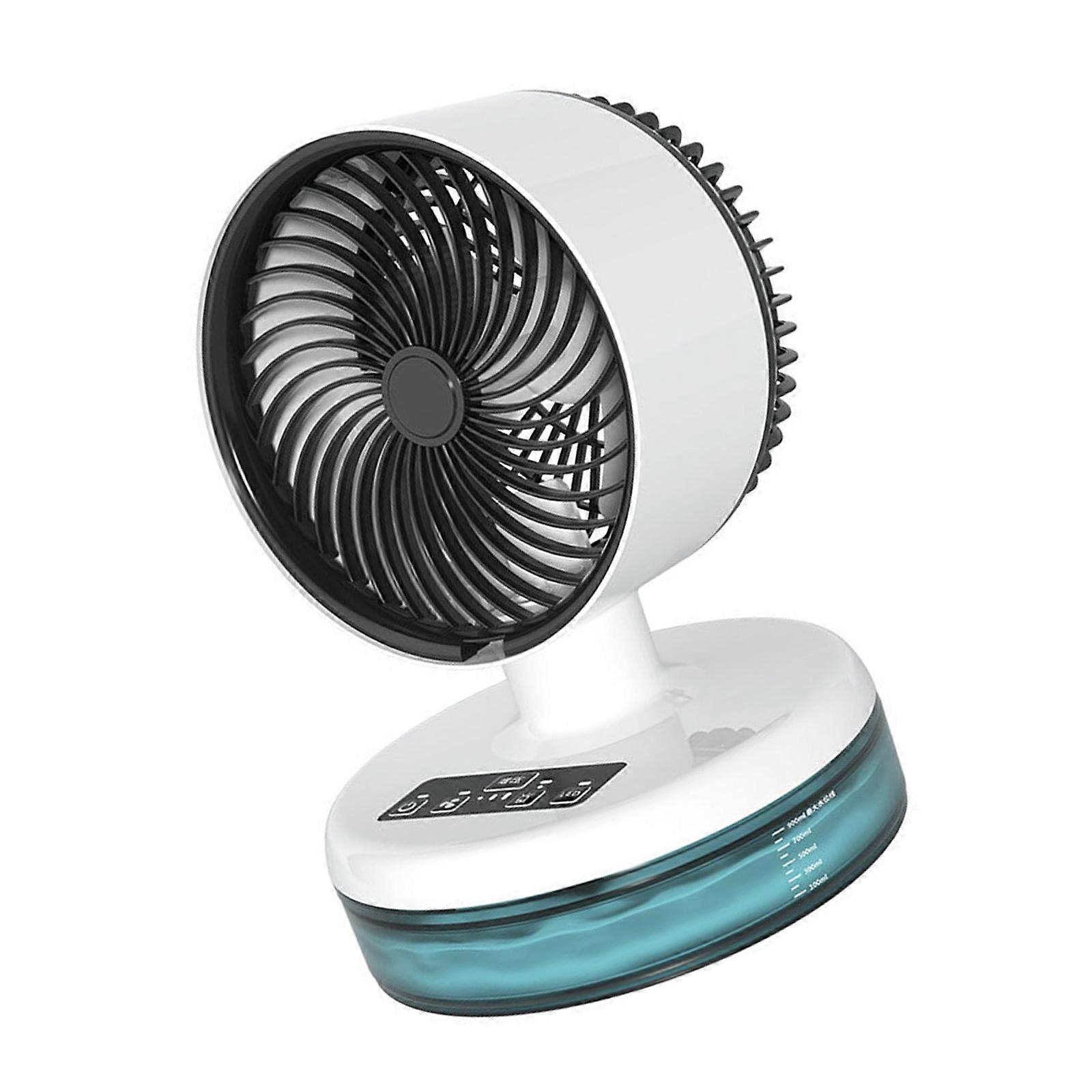 Mini USB Humidifier Cooling Fan Misting 900mL 3 Adjustable Speed Misting Fan with LED Light For Home Office Use Multicolor