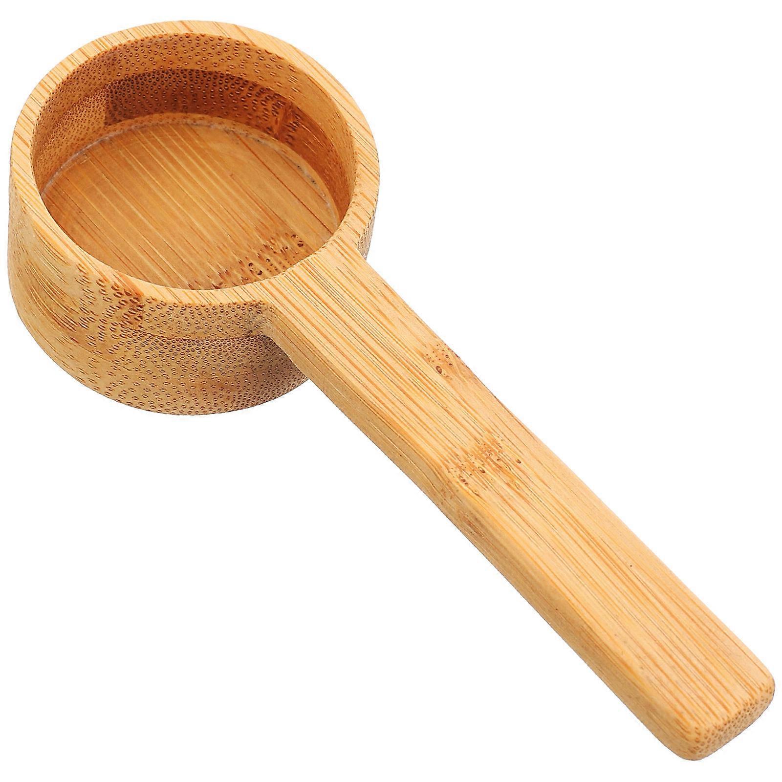 Wooden Coffee Scoop for Home Use with Wide Uses and Natural Wood Material Light Brown