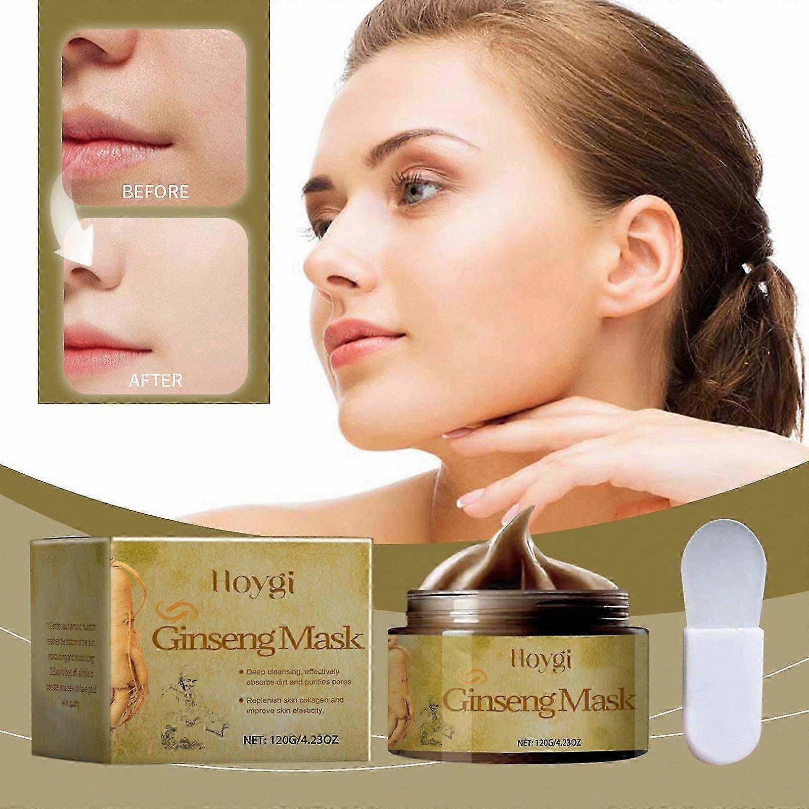 Korean Ginseng Peel-Off Mask for Pore Cleansing and Skin Brightening