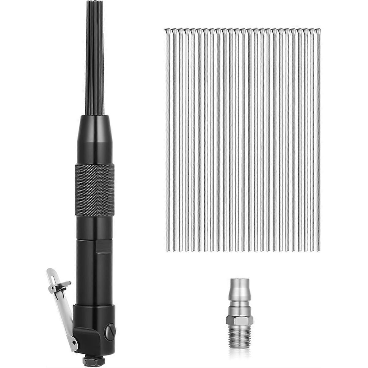 Compact Air Needle Scaler with 40 Pieces 7' Descaling Needles