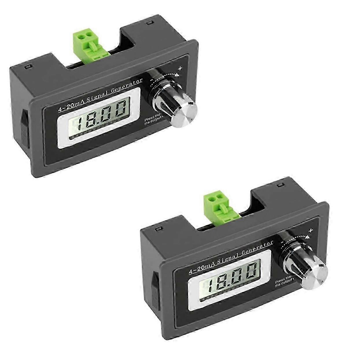 2Pack 4-20MA Current Loop Signal Generator 0.01 Precision Two-Wire PLC Instrument