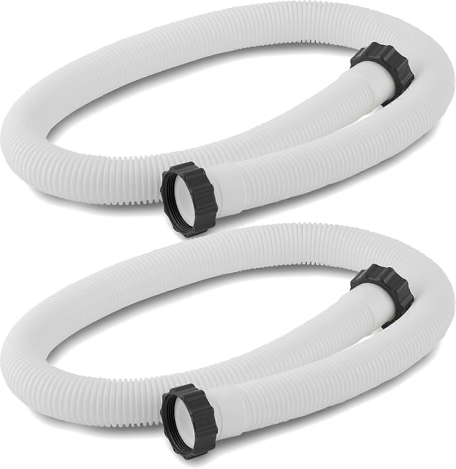 Suitable for 2 pieces Intex Accessory Hose Swimming Pool Hose Diameter 38 mm 150 cm for Filter Pump and Saltwater Systems