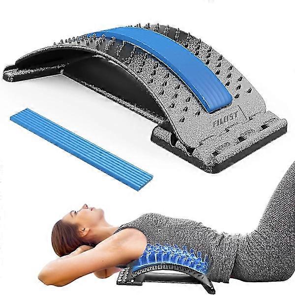 Back Stretcher for Lower Back Pain Relief, Cracking Device, Multi-Level Massager, Spine Decompression