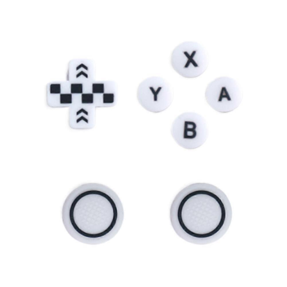 Silicone Button Stickers and Joystick Caps for Switch 2 - Racing Themed Design, Durable and Anti-Slip