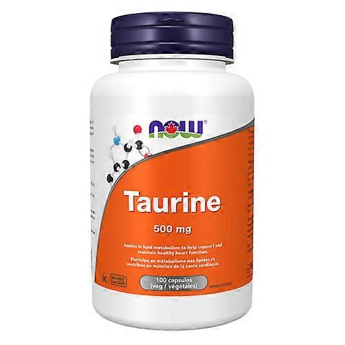 Now Taurine, 500 Mg, 100 VegCaps