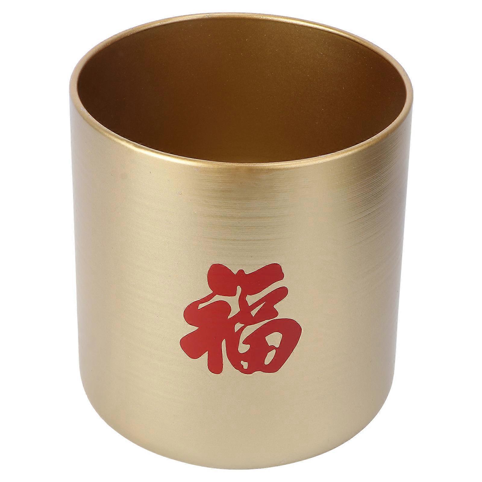 Golden Flower Arrangement Container for Chinese New Year – Elegant, Odorless Floral Display Box for Festive Home Decor