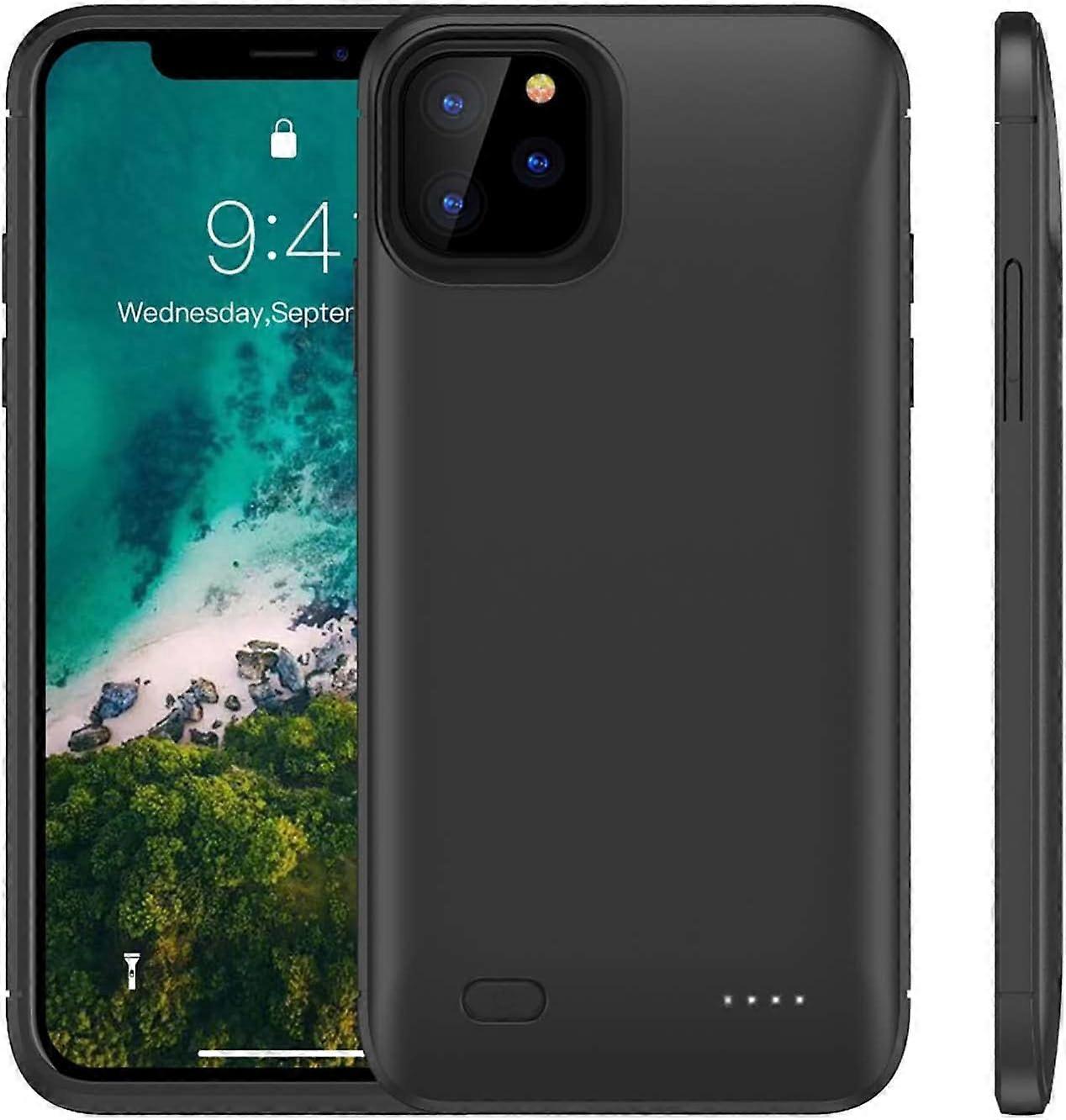 ELLENNE Smart Battery Cover Compatible With iPhone XR 6.1Inch 6200mAh Slim Battery Case Power Bank