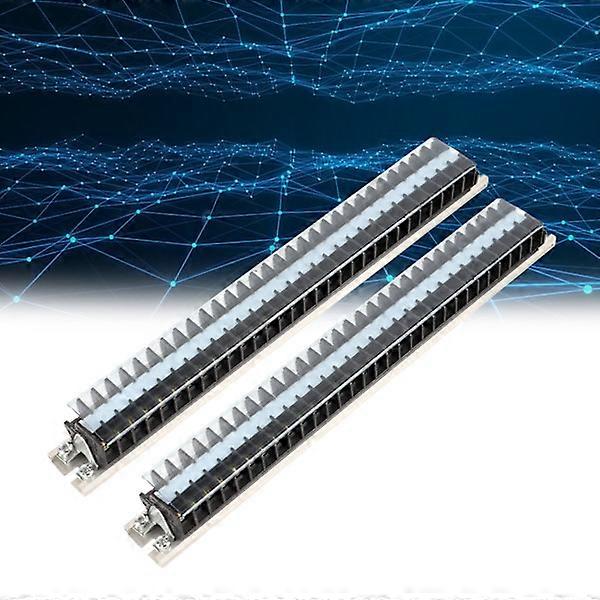 Terminal Strip 660V 15A Double Row Dustproof Cover Safe Multifunctional Wire Barrier Block for Various Industries Type A(T1525)