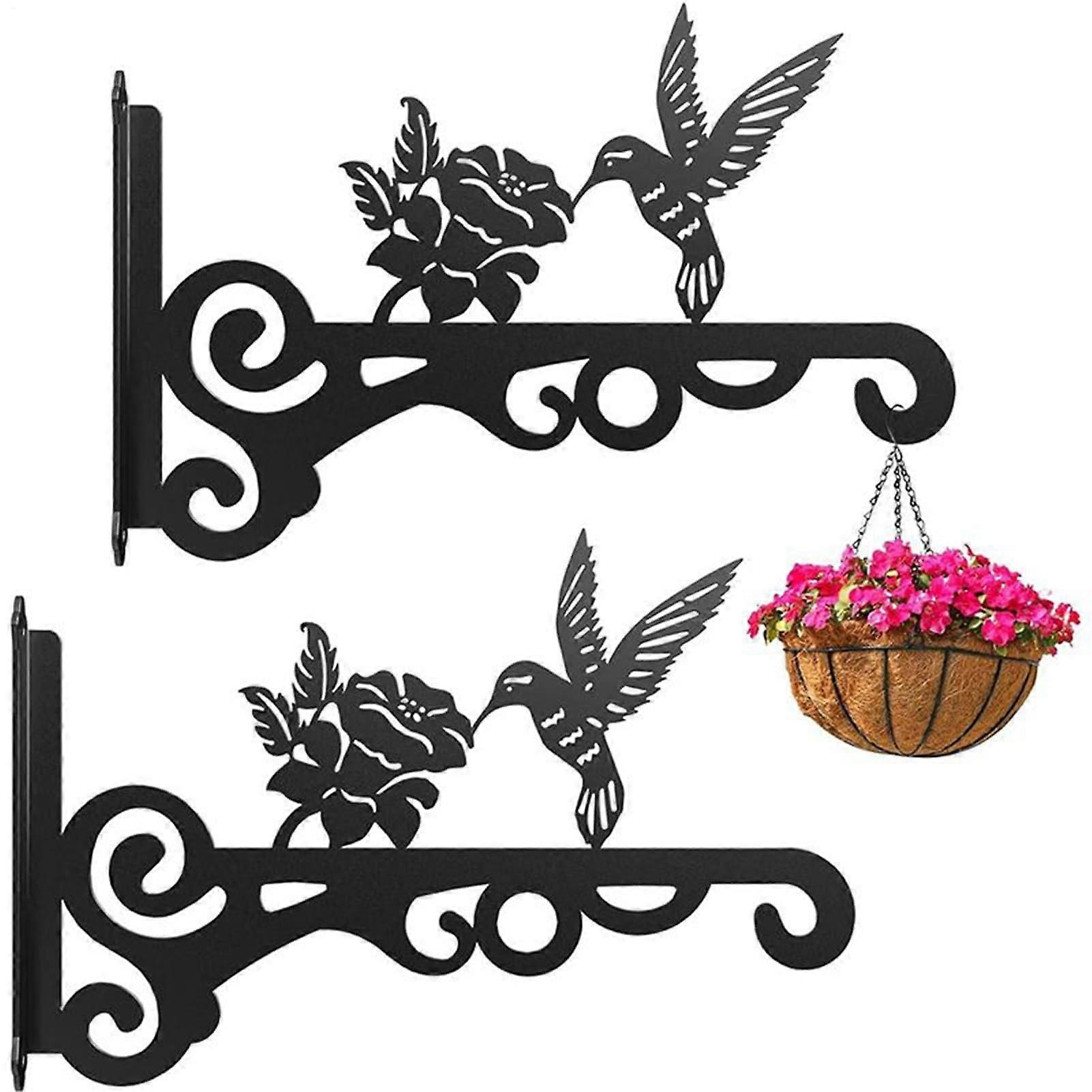 Plant Hanger Indoor Iron HeavyDuty Wall Mount Shelf Brackets And Supports For Tree Railing Deck Fence Window Balcony