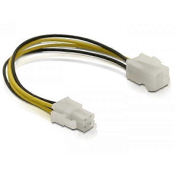 Power extension cable - DeLOCK - 82428 - Male/Female - 0.15 m - Multi-Colored