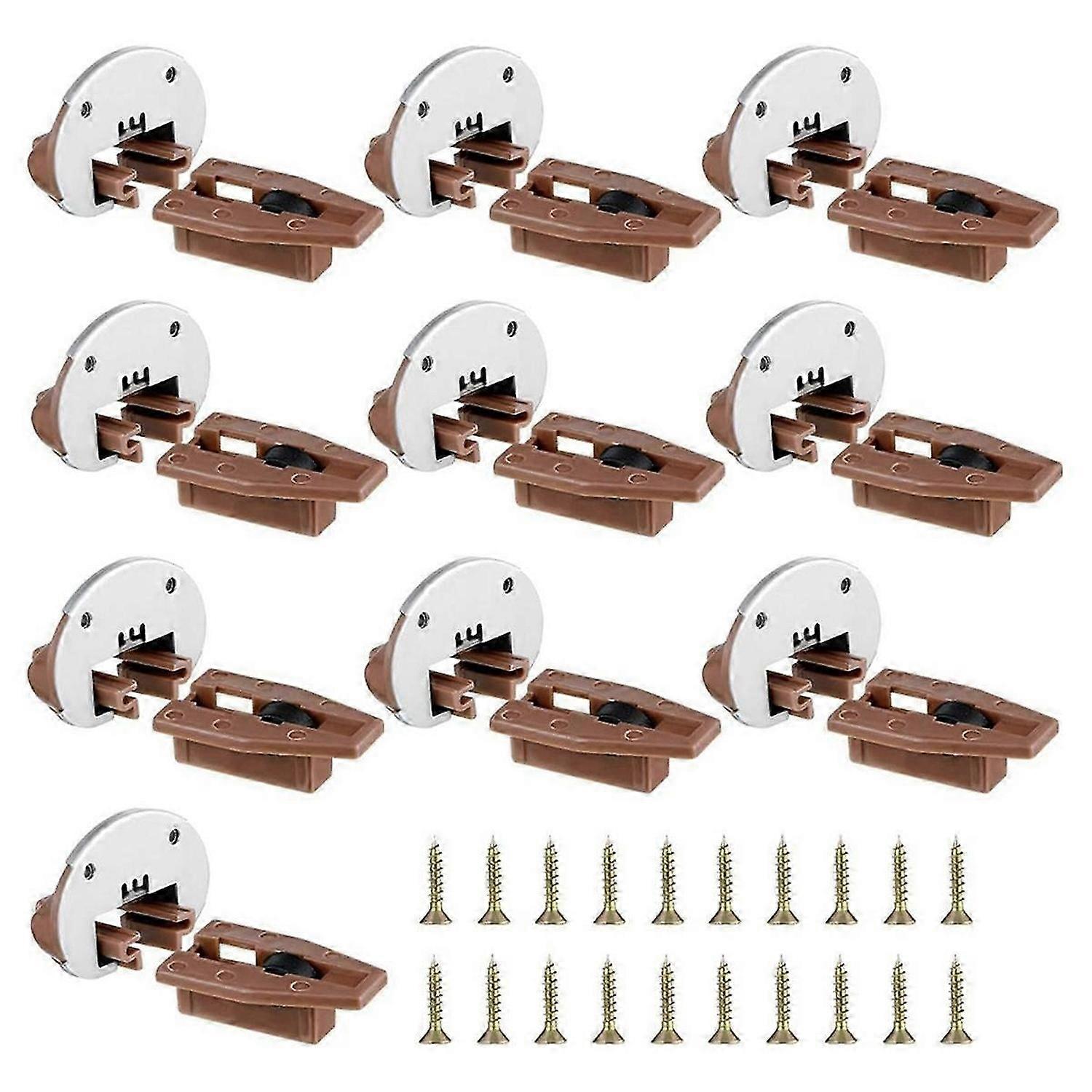 10 Sets Drawer Replacement Parts Drawer Slides Rail Replacement Kit Improved Commercial Style Drawer Stopper