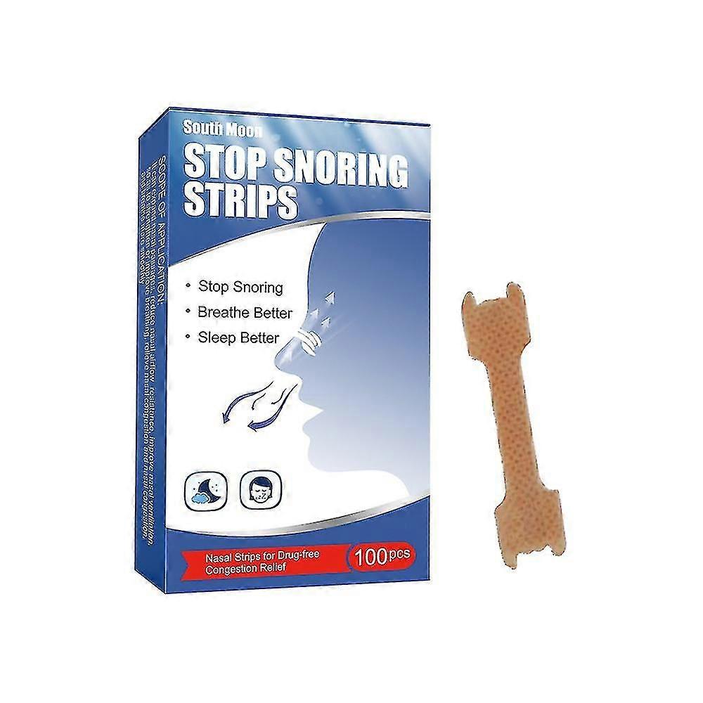 100pcs νέα επιπλέον δύναμη αντι ροχαλητό ρινικό έμπλαστρο καλύτερα να αναπνεύσει ρινικές ταινίες σταματήσει ροχαλητό ταινίες