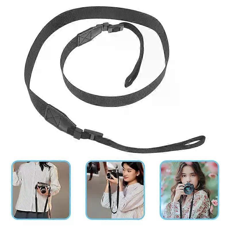 Ergonomic Lightweight Camera Strap Adjustable Shoulder Sling Belt Universal Camera Neck Strap For Black Color Compatible With