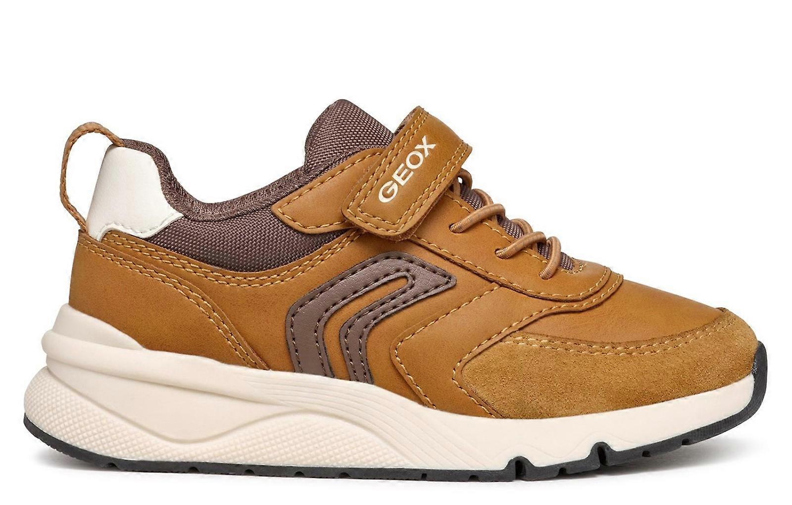 Geox Rooner Trainers Dark Yellow/Coffee