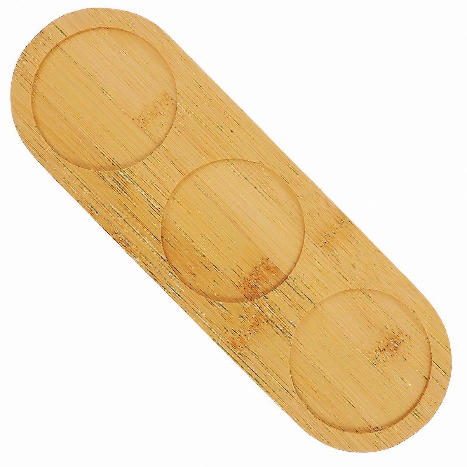 Beer Flight Board with Three Holes, Durable Glassware for Parties and Events
