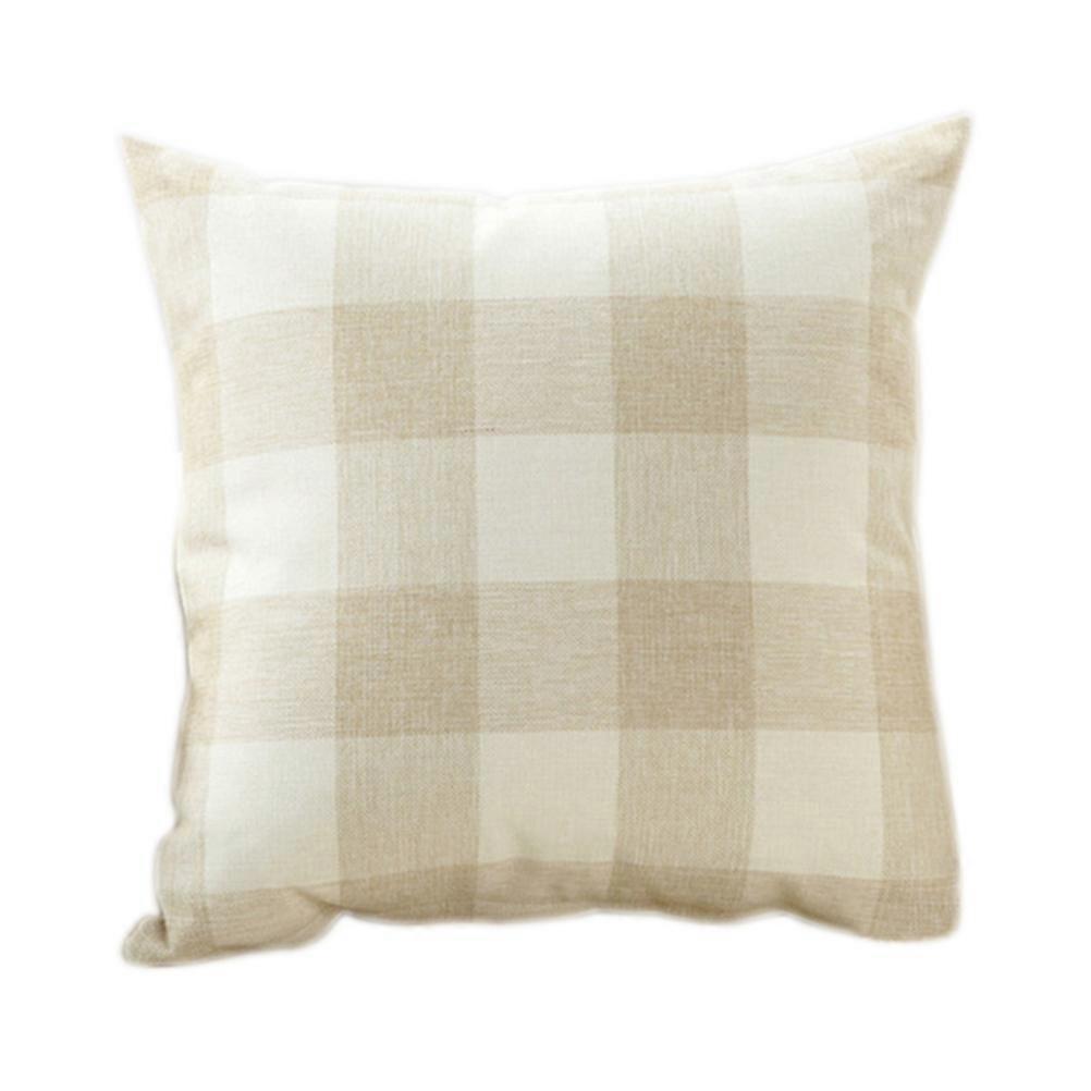 Pillowcase for Sofa Cushion 1 Piece Vintage Checkers Pattern Throw Cover