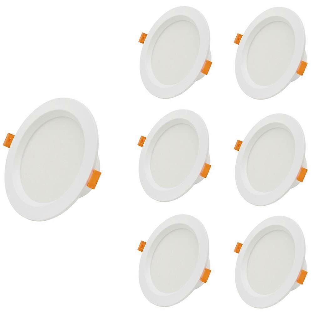Aluminum LED Recessed Can Light 7Pack 18W Dimmable 3Color CCT Easy Install For Office And Home