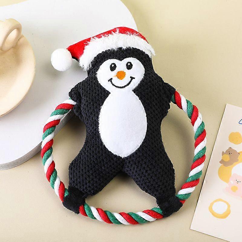 Christmas Plush Dog Toy For Pets, Self-entertainment Chew Toy With Squeaker, Durable Biting Relief Toy For Dogs