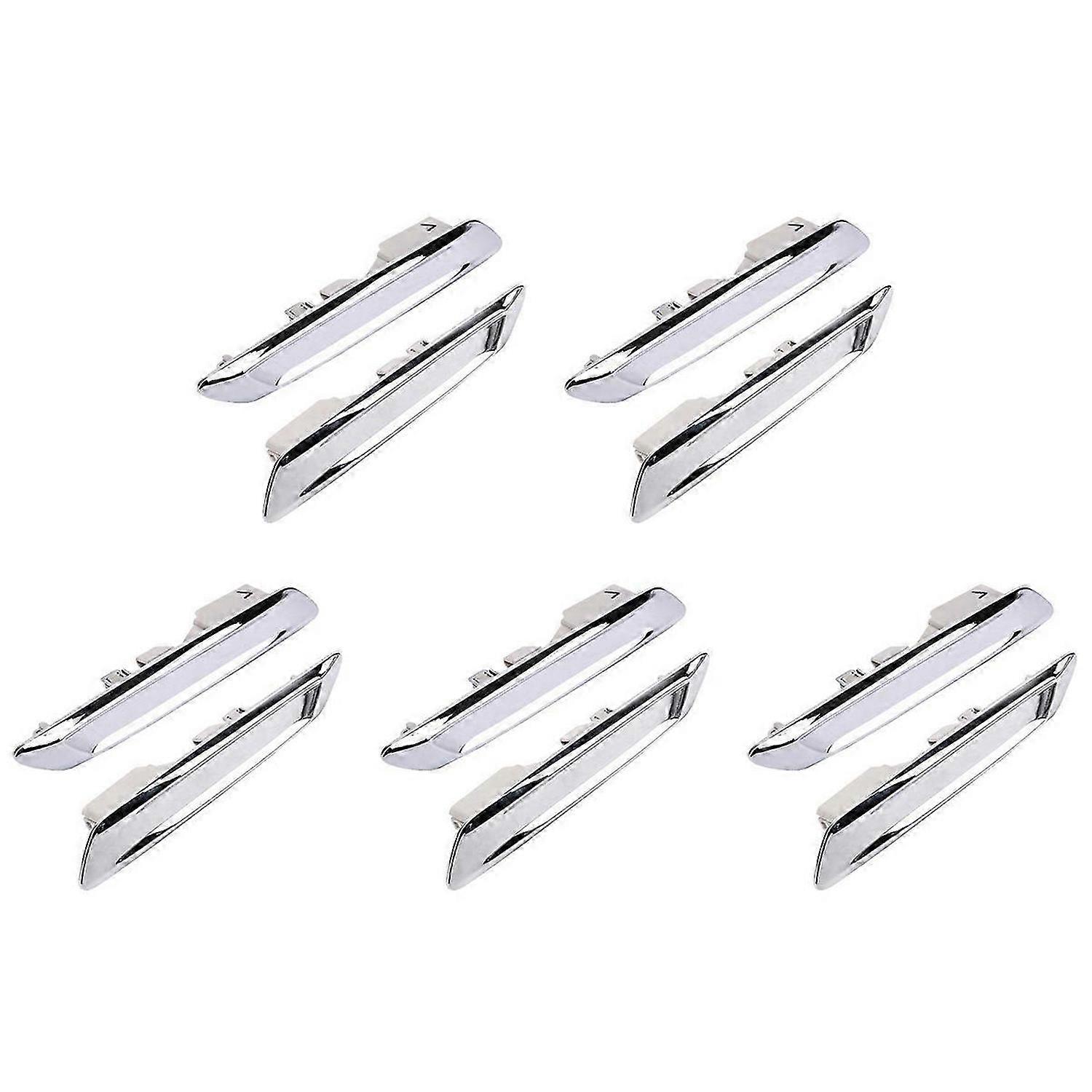 Car Front Left & Right Chrome Trim Molding For- F10 F11