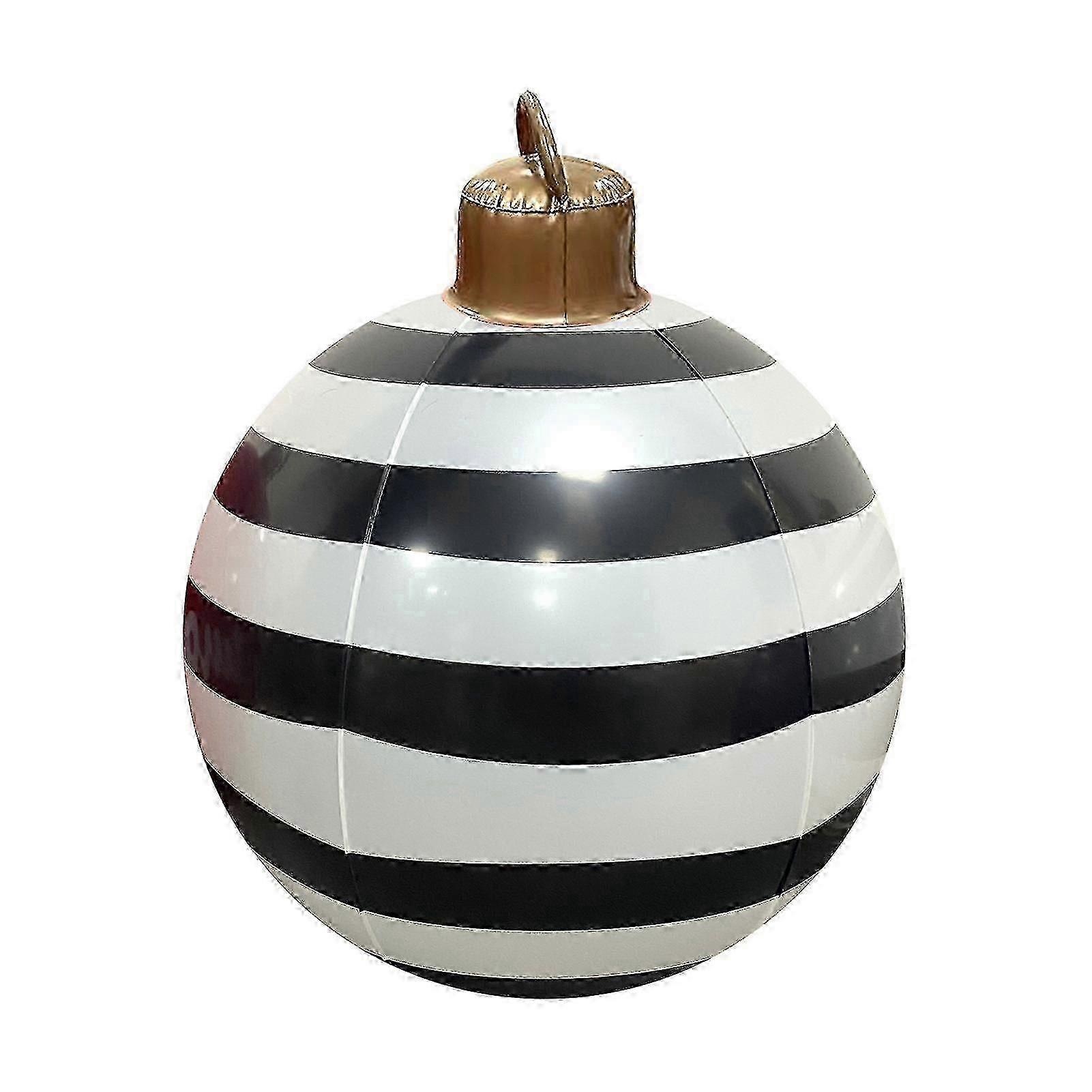 60cm Outdoor Christmas Inflatable Decorated Ball Pvc Giant Big Large Balls Xmas Tree Decorations Toy Ball Without Light