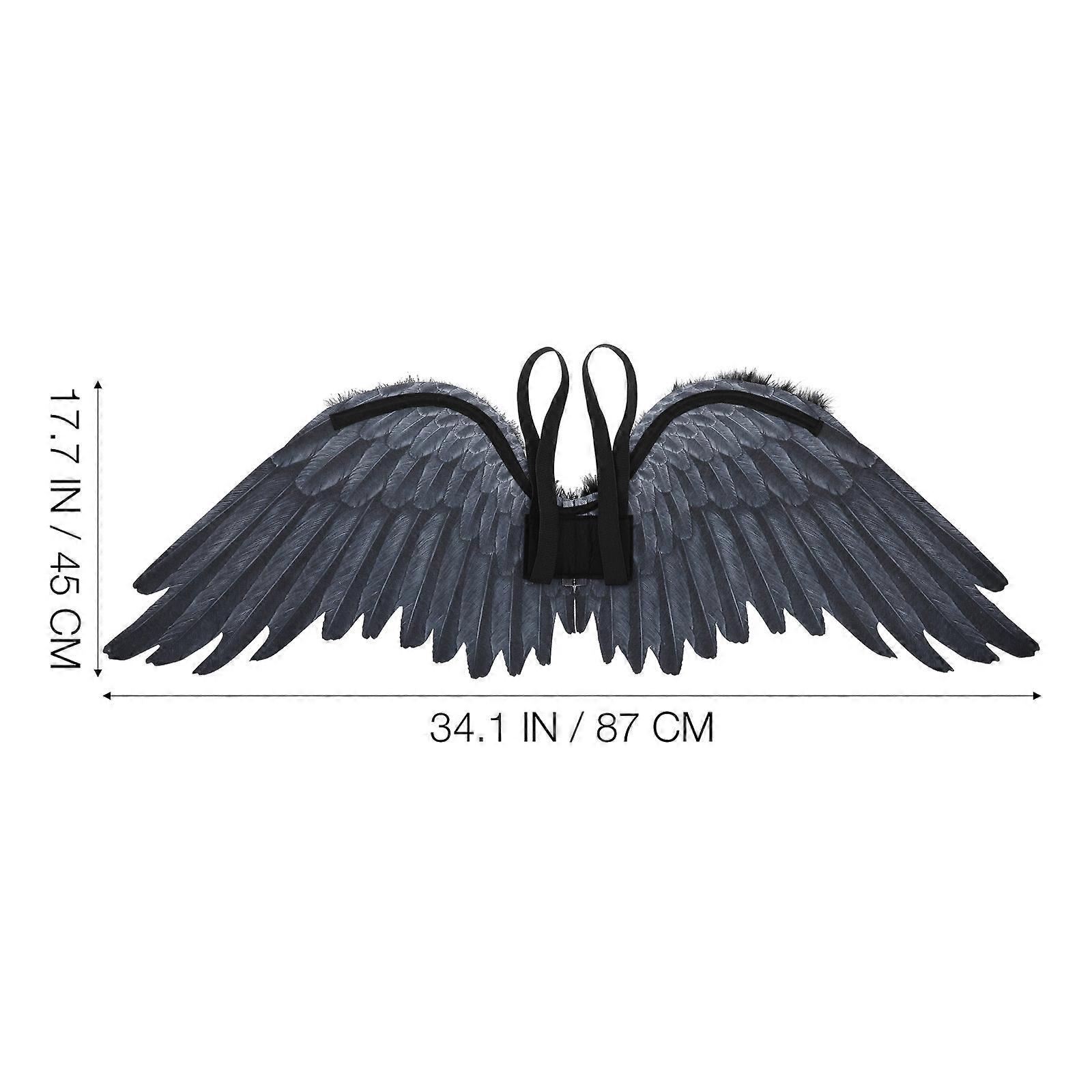 Performance Wing Angel Props Comfortable To Wear Black Nonwovens 1Set