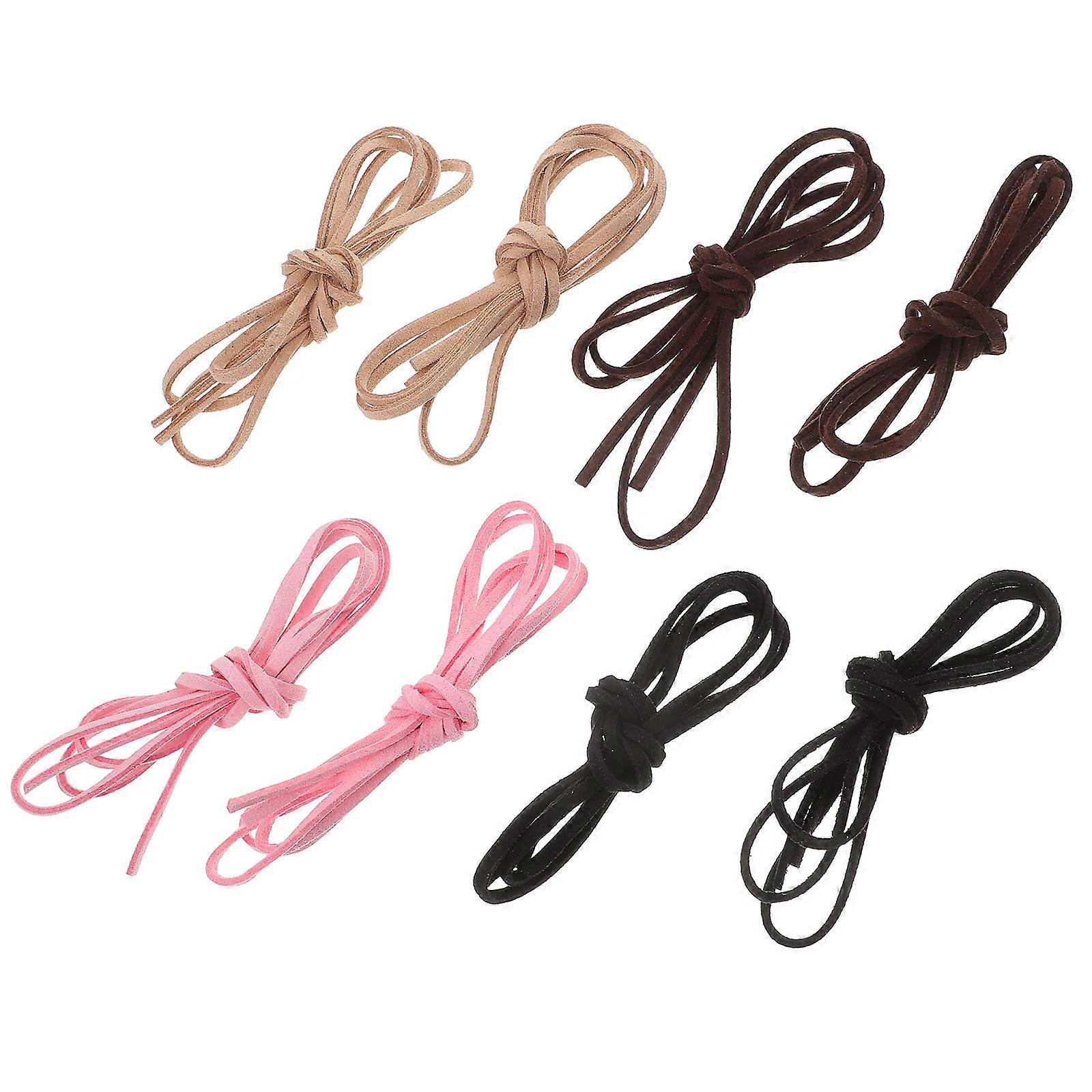 8Pcs Suede String 3mm Soft Cord For Jewelry Making Arts Crafts Necklace Bracelet DIY Projects Durable Strong
