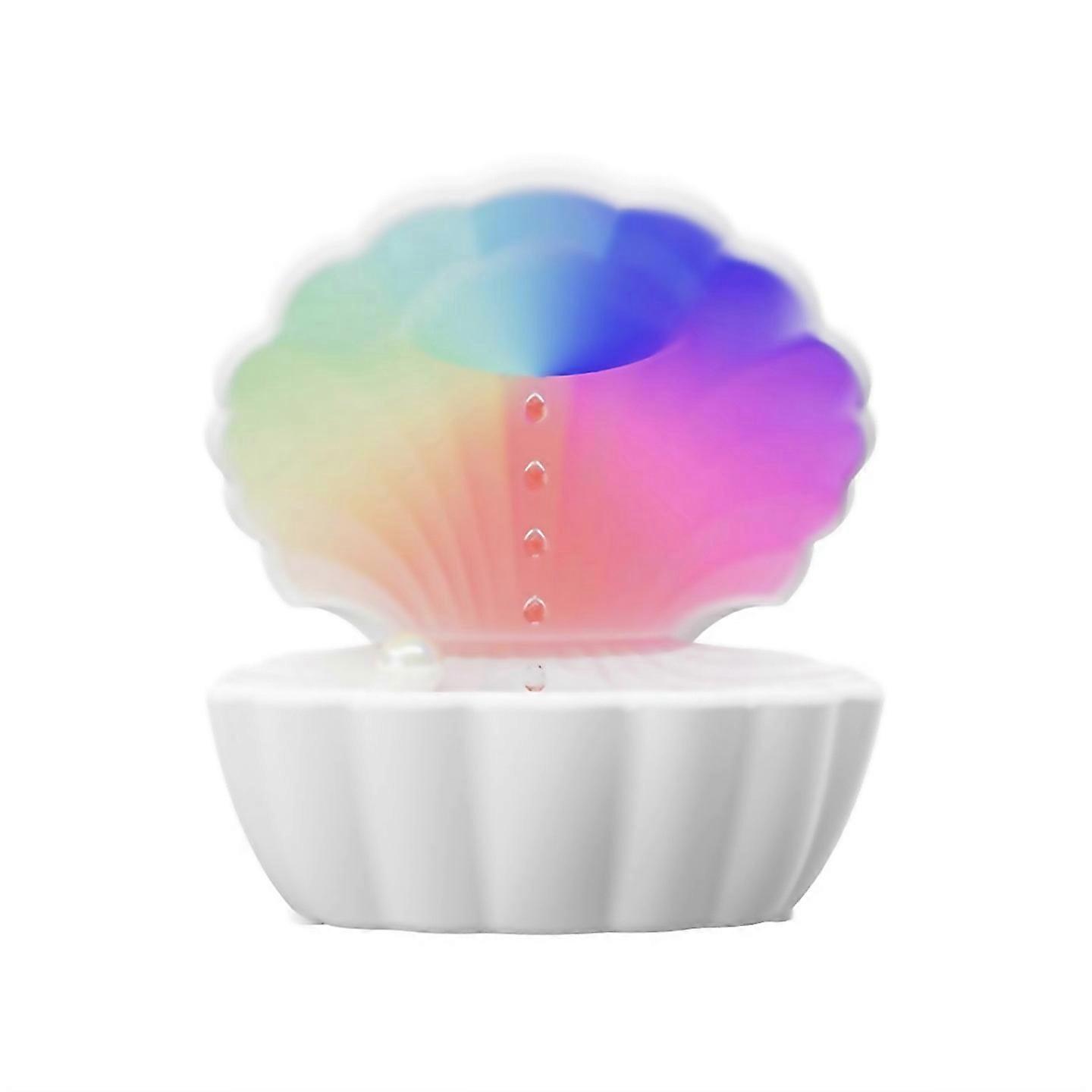 For 3in1 Shell Pearl Night Light With Bluetooth Speaker Humidifierb