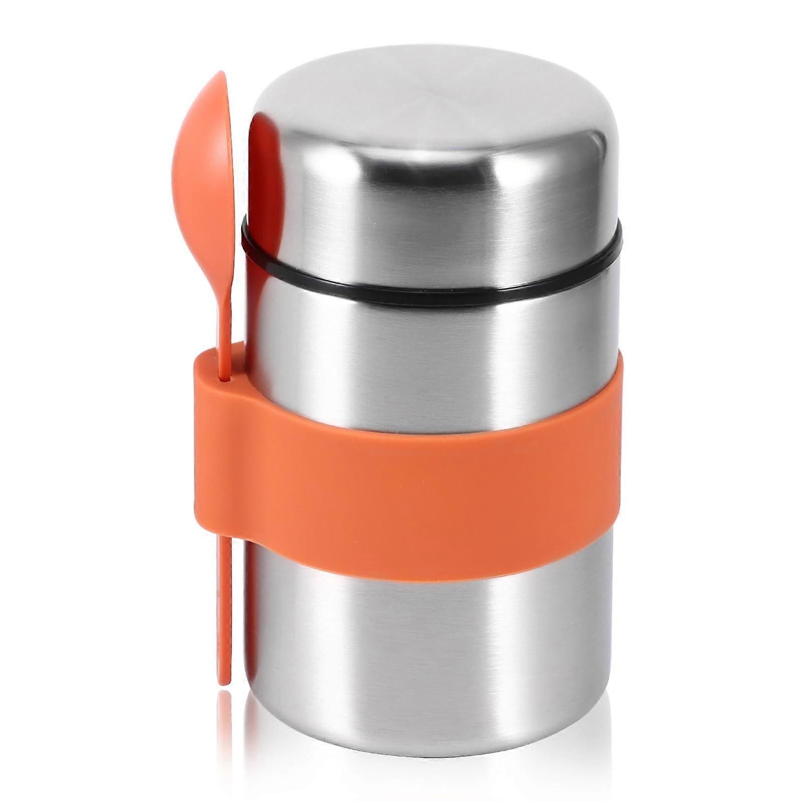 Food Flasks for Hot Food 400ml Insulated Flask Stainless Steel With Spoon Keeps 6 Hours Hot 6 Hours Cold For Work School