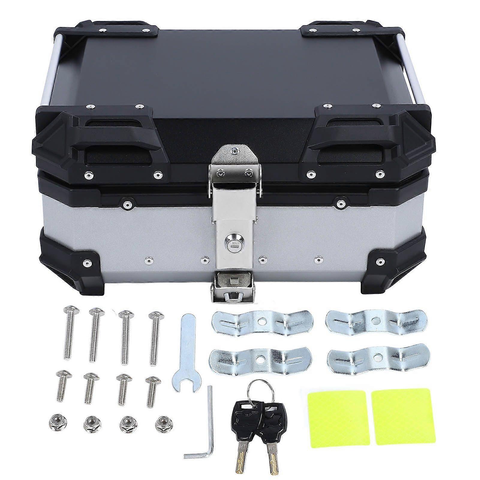 Motorcycle Luggage Box with Removable Base and Liner 28L Large Capacity Shockproof Replacement for Suzuki