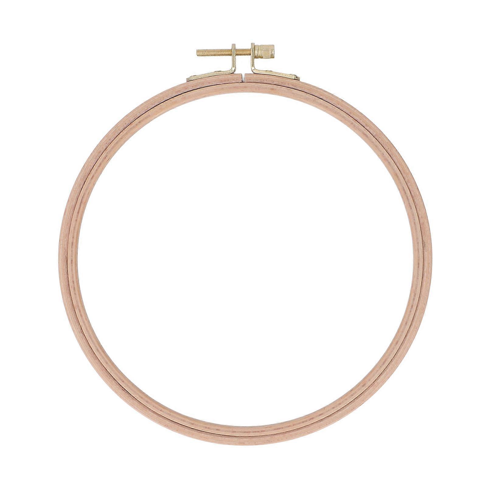 Cerceau à broder à friction solide, inaltérable, diamètre 18 cm, cercle en bois, anneaux pour point de croix, pour broderie et couture DIY