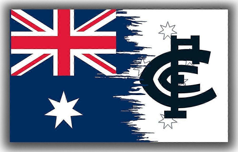 Carlton Football Team Mindeværdigt Flag Fan Country Bedste banner