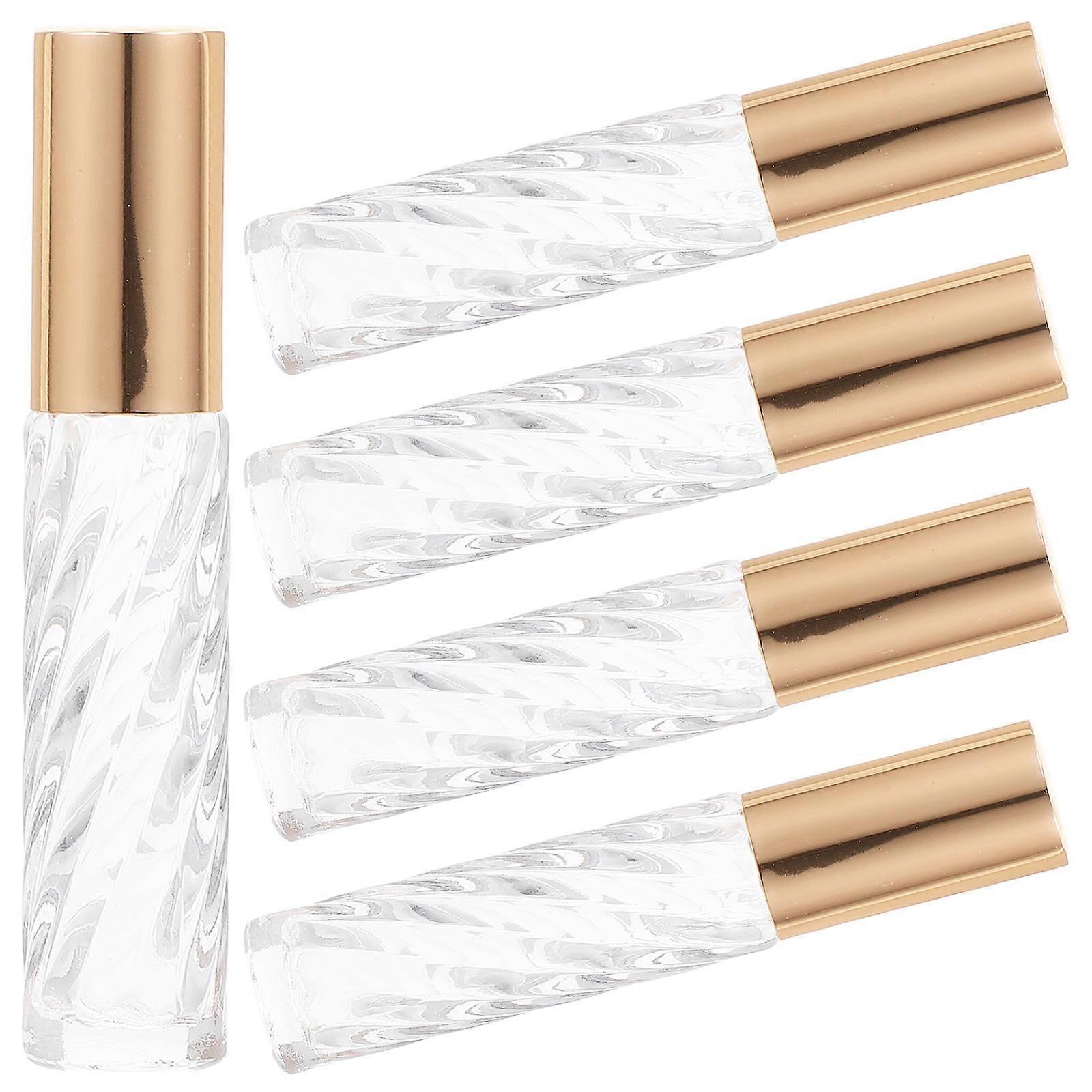 Roller Bottle Container for Storage Use 5Pcs Portable Glass Sub Bottles