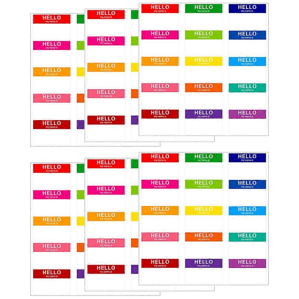 Name Tag Convenient Name Sticker for Shoes Use 100 Sheets Multi-Function