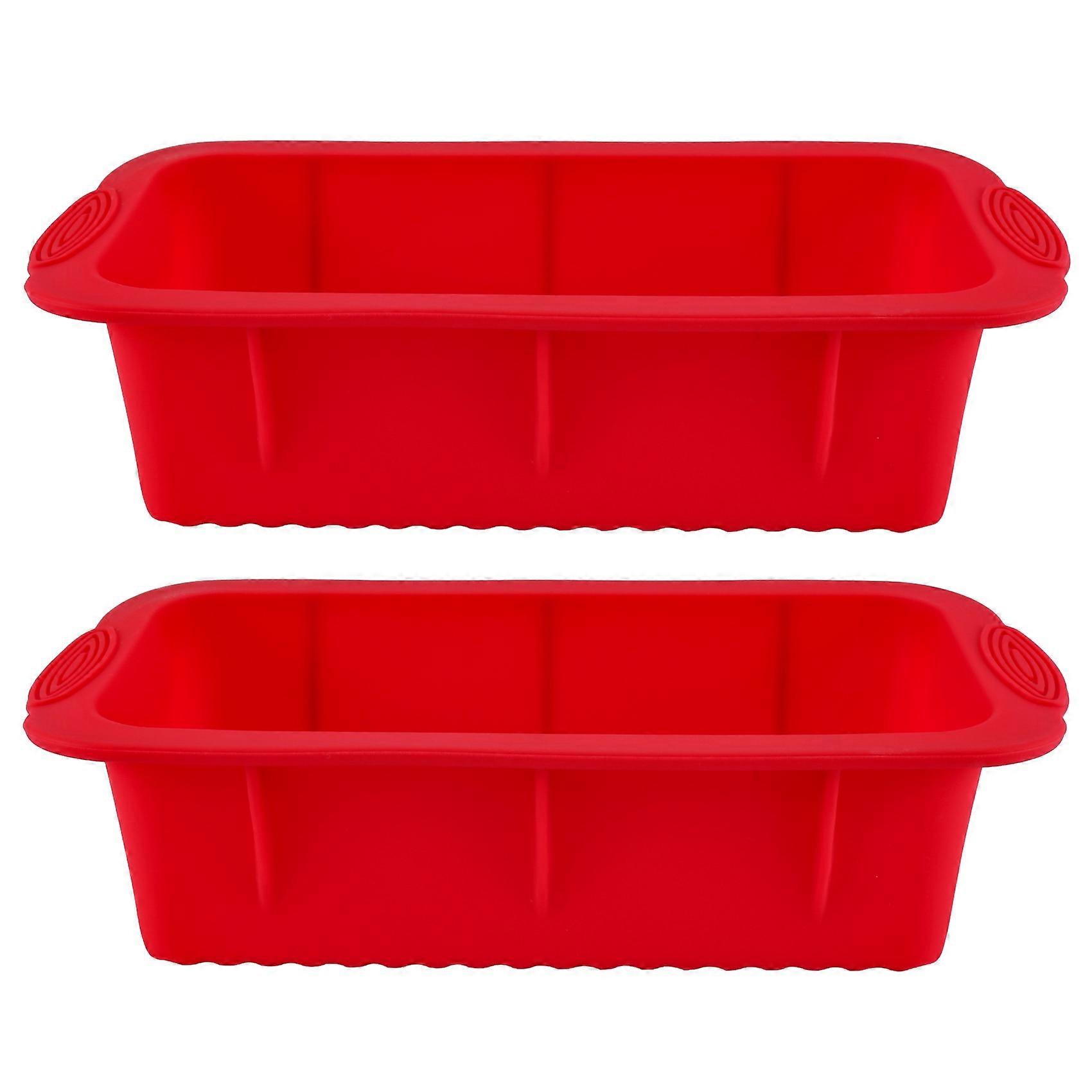 Silicone Loaf Tins Set of 2 for Baking,Non Stick Bakeware Moulds