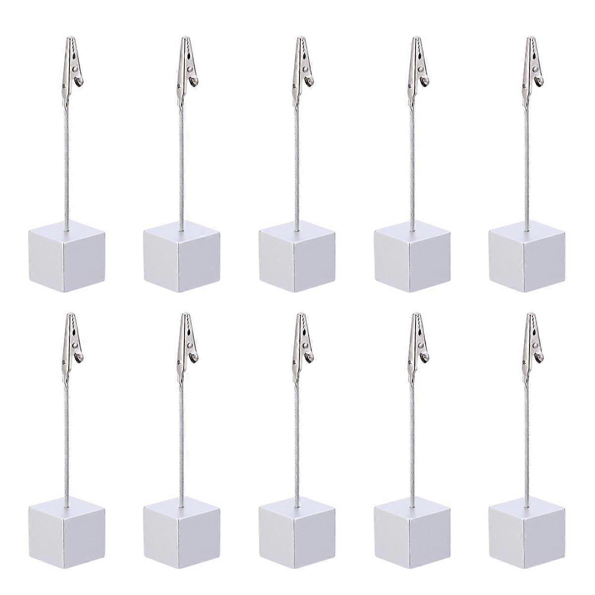 Silver Paper Holder For Office Workers 11.7cm Enhances Workspace Organization 40Pcs