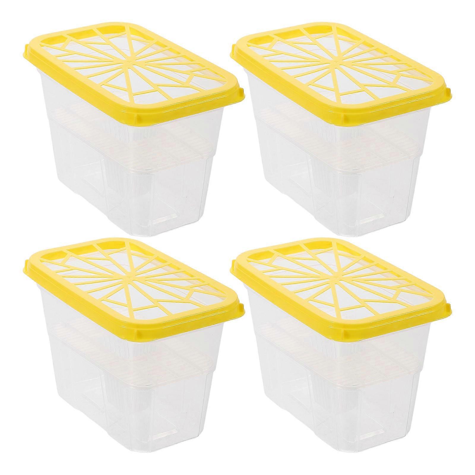 Reusable Moisture Absorber Container 20 Pcs Square Plastic Holder For Indoor Humidity Control 5.9X3.9X18.7In Water Absorbing