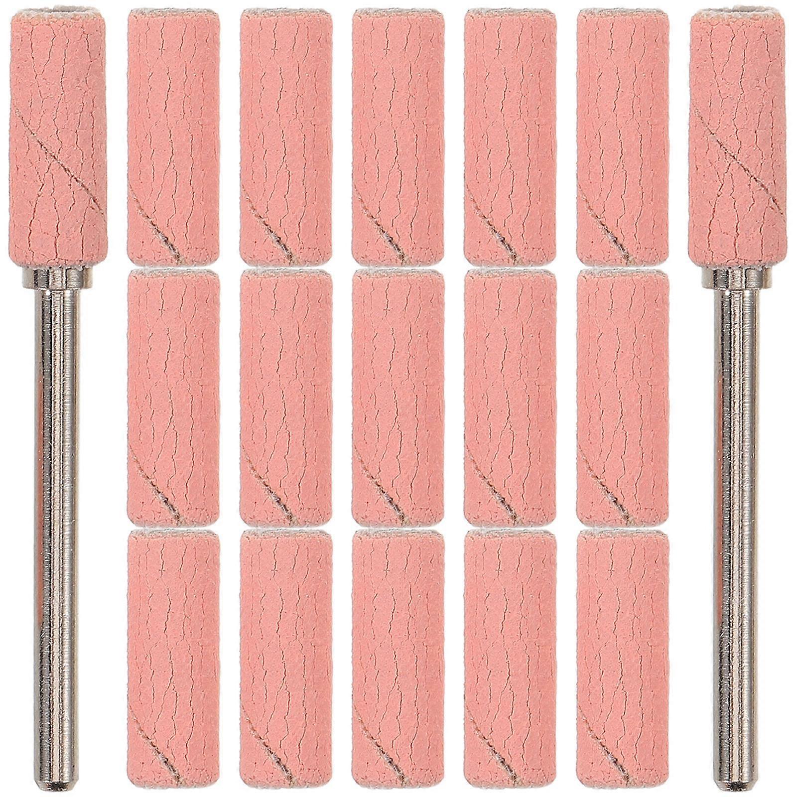 Nail Drill Sanding Bands For Manicures And Pedicures Small Round Pink Stable Rotation 4 Sets