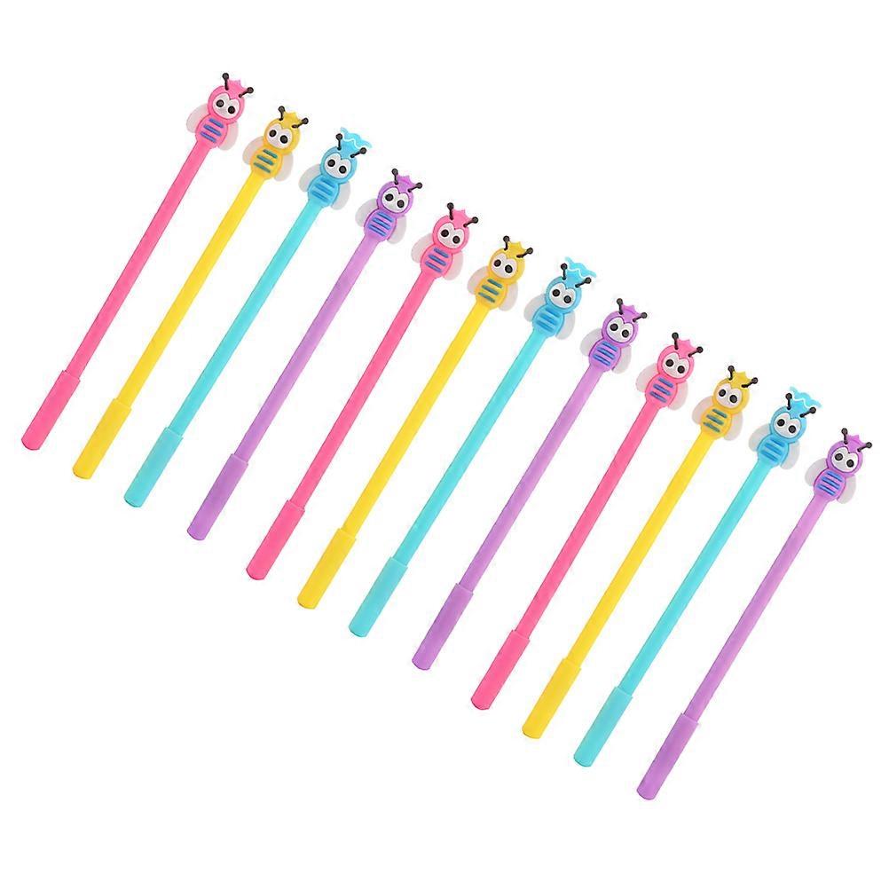 Lovely Shaped Gel Pen Assorted Stationery For Students 24 Pcs Smooth Writing
