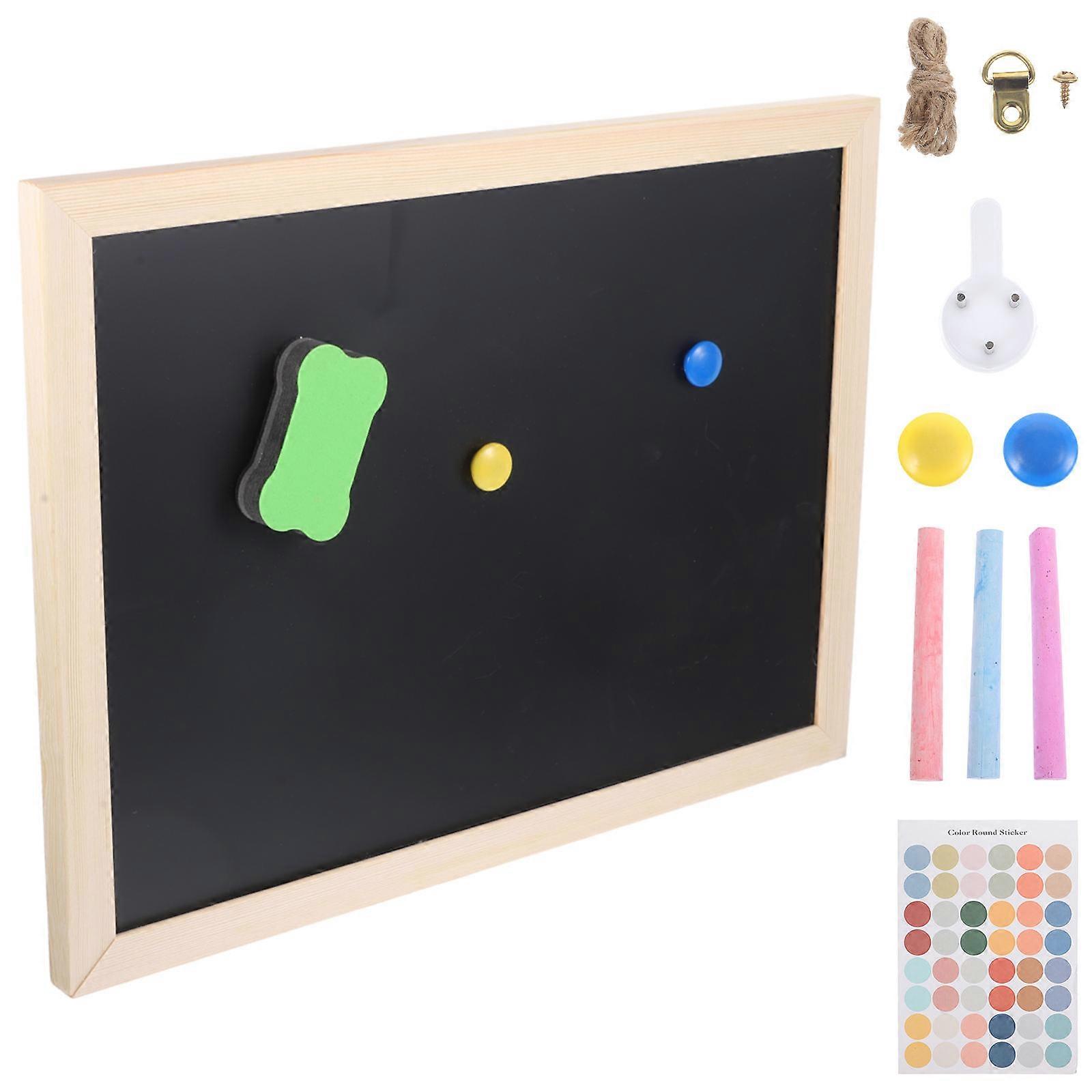 Rectangular Cork Message Board Simple Design for Classroom Use Assorted Color Writable Surface 4 Sets