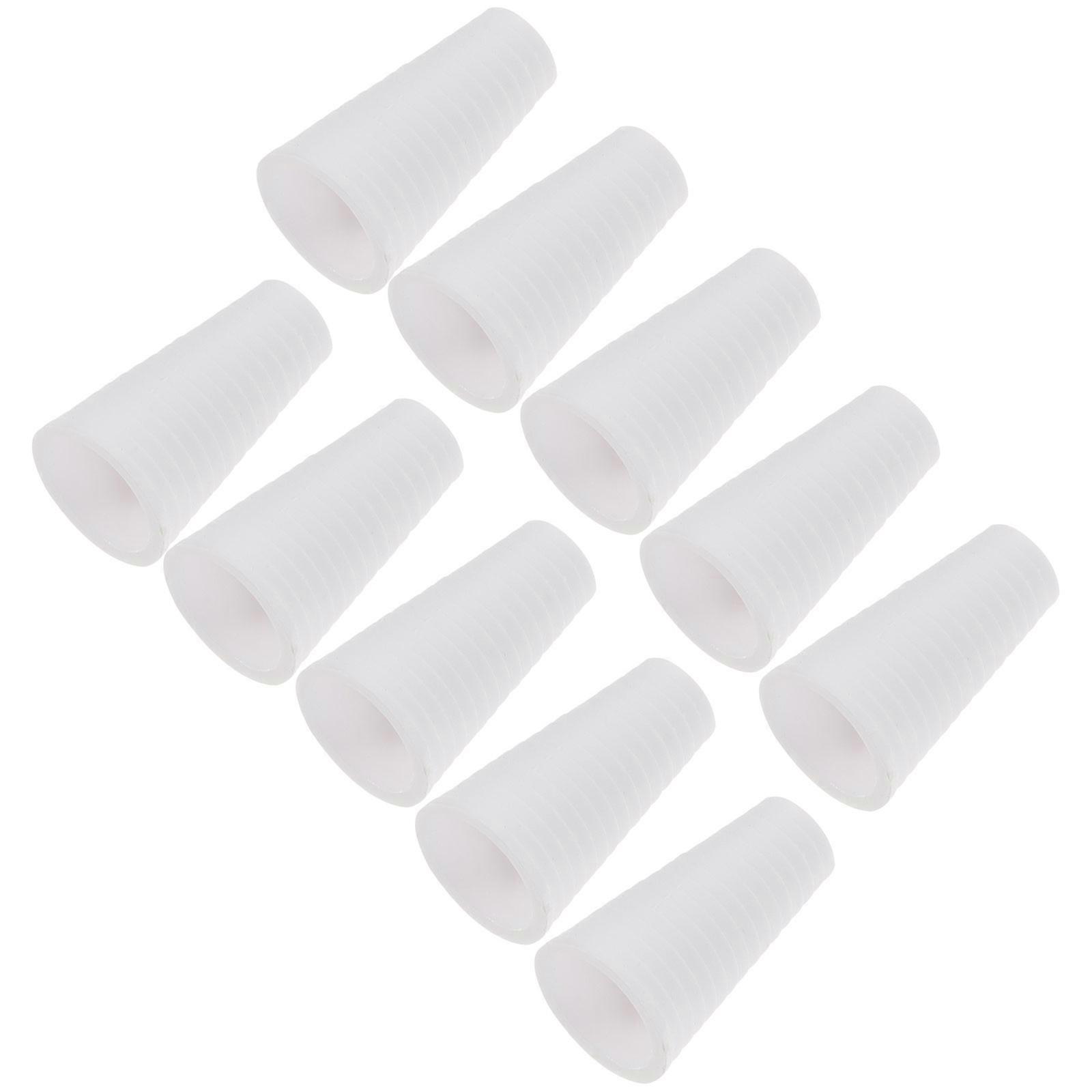 15Pcs White Plastic Window Blinds Pull Cord Knobs Curtain Accessories Homeowners Simple Design 2.00X1.20X1.20CM