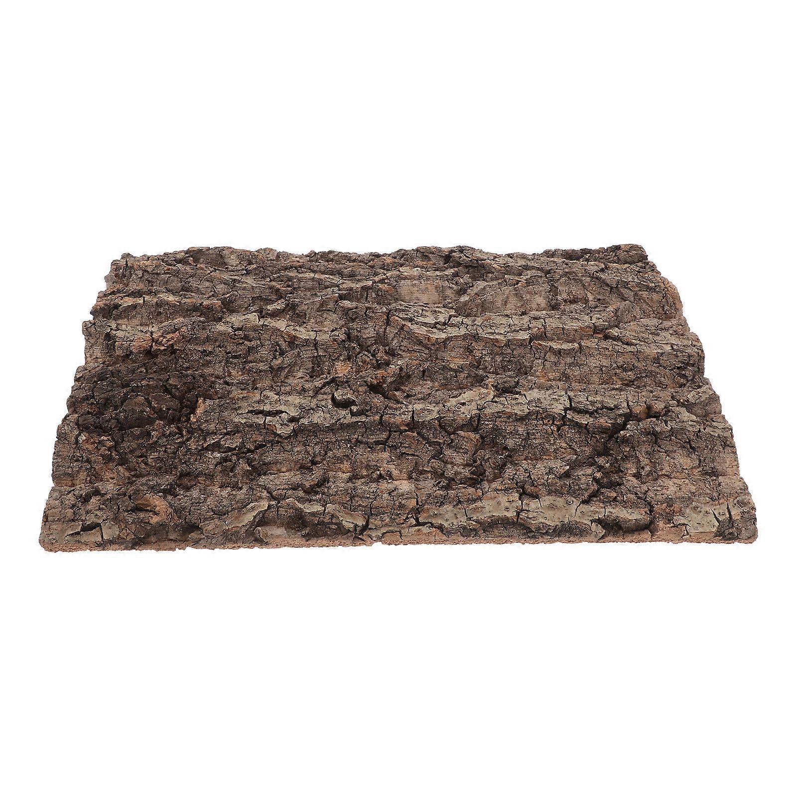 2Pcs Cork Bark Background Board for Gecko Reptile Terrarium Coffee Wood