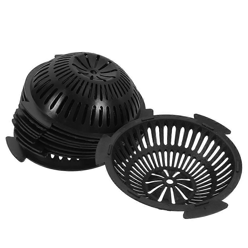 Mesh Pads for Pots with Drainage Function 50Pcs Plant Pot Black