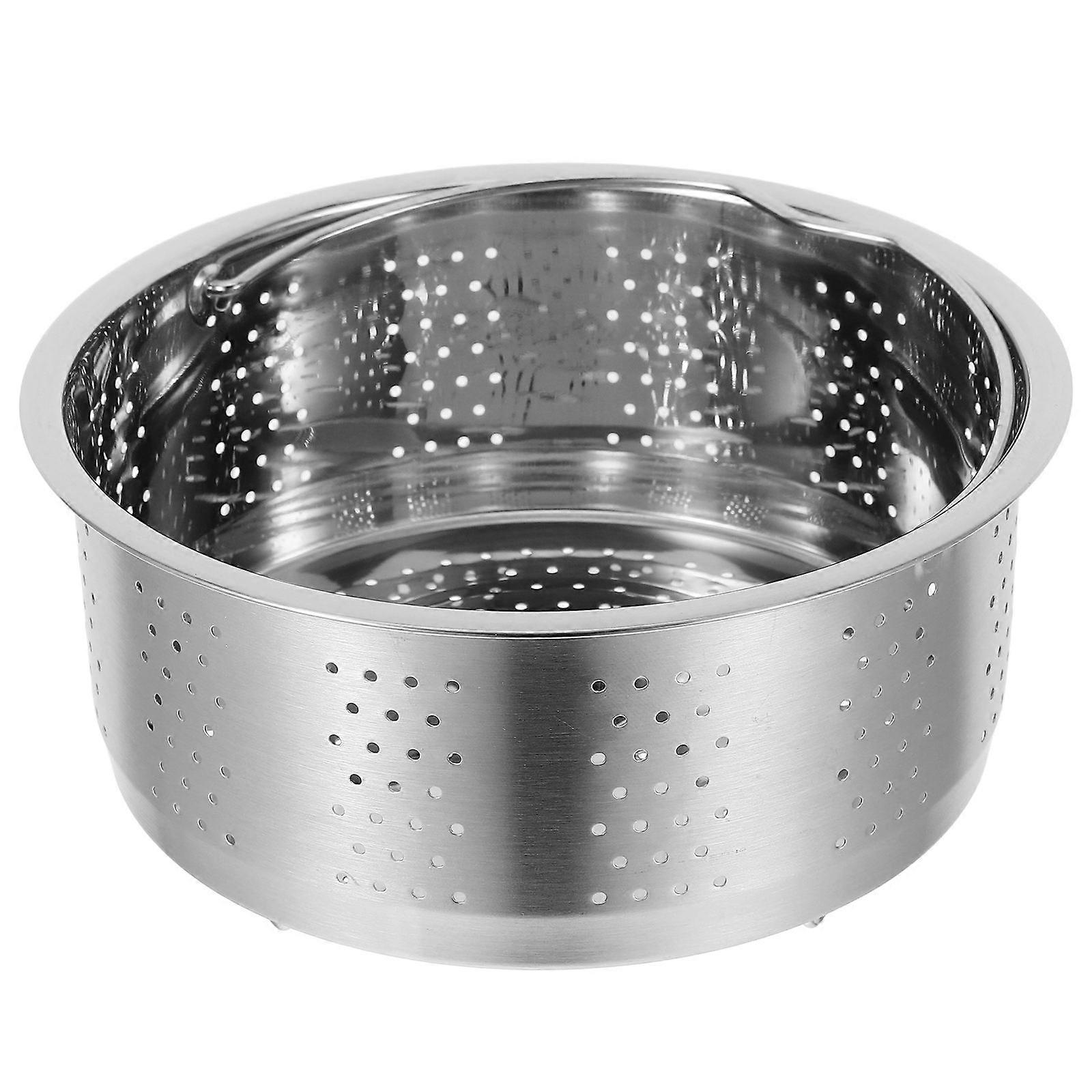 Steamer Pot Insert Stainless Steel Vegetable Steaming Basket 2Pcs