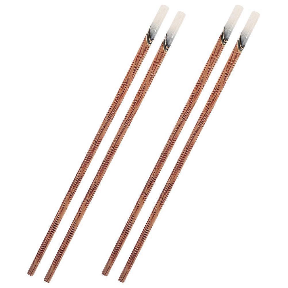 Chinese Style Wooden Chopsticks 10 Pairs for Eating and Food Serving Light Brown Sturdy Design